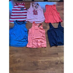 Women’s cute workout tank top bundle size large